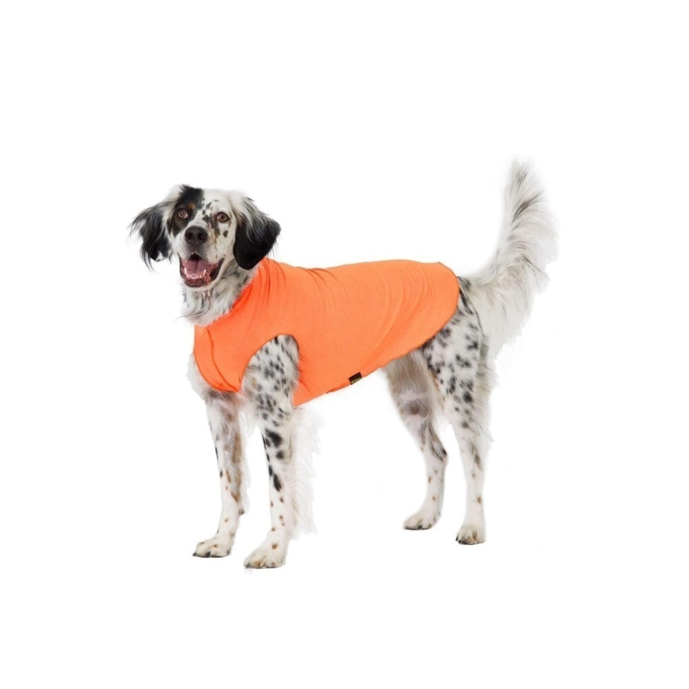 ❤️ 🆕 SUN SHIELD Dog Tee neon orange Size 12